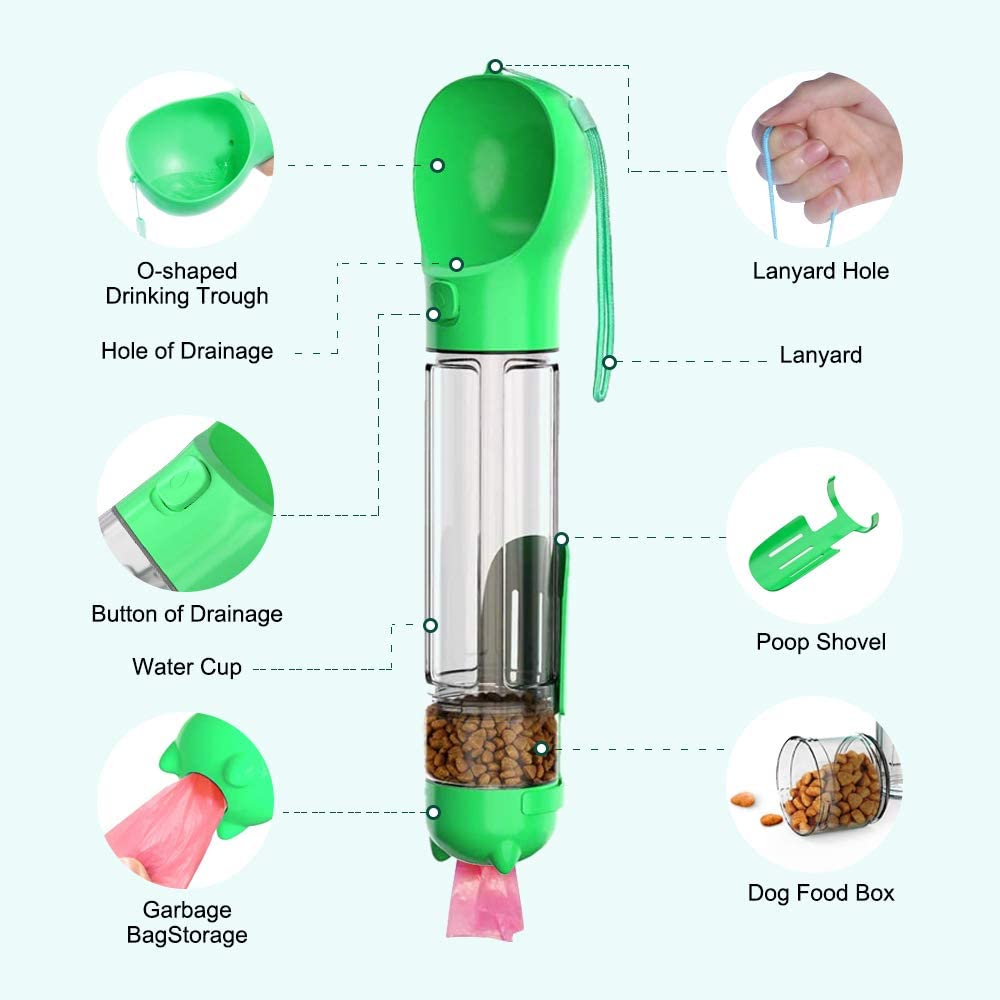 Dog Walking Bottle with Scoop — product view 5