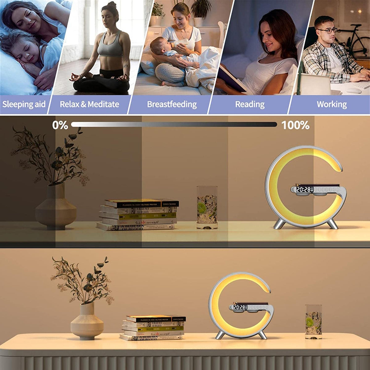 Phone Charging Lamp with Alarm — product view 4