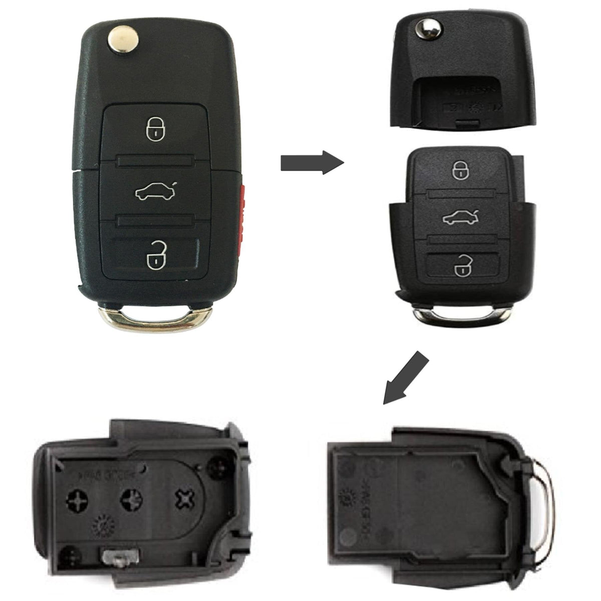 Car Key Style Storage Compartment — product view 3
